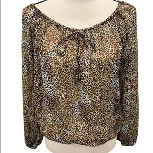 Speechless leopard print blouse